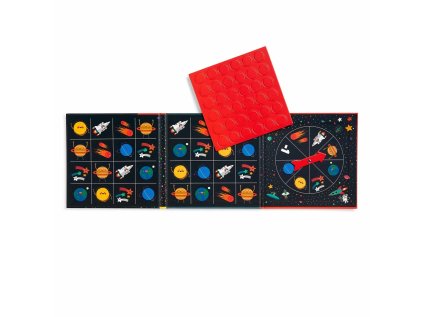 Mudpuppy Magnetická dosková hra Vesmírne bingo