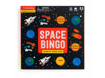 Mudpuppy Magnetická dosková hra Vesmírne bingo