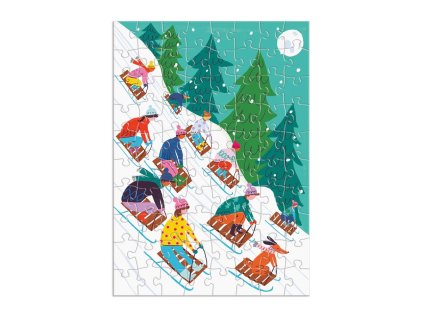 Galison Puzzle adventný kalendár 12 v 1