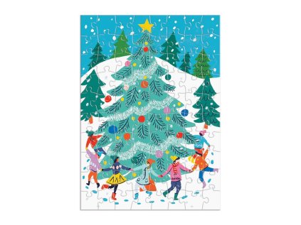 Galison Puzzle adventný kalendár 12 v 1