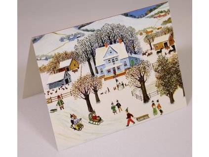 Galison Box s pohľadnicami Vianočné ľudové umenie