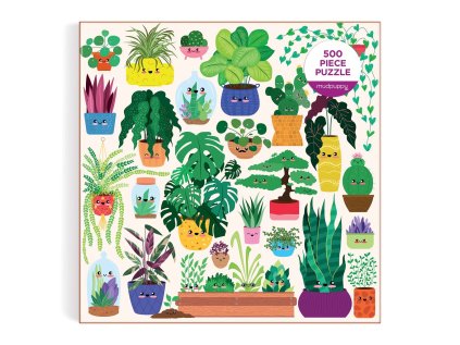 Mudpuppy Puzzle Šťastné rastliny 500 dielikov