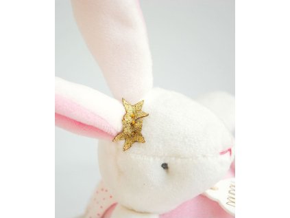 Doudou Darčeková sada - Plyšový ružový zajačik hrajúci melódiu 14 cm