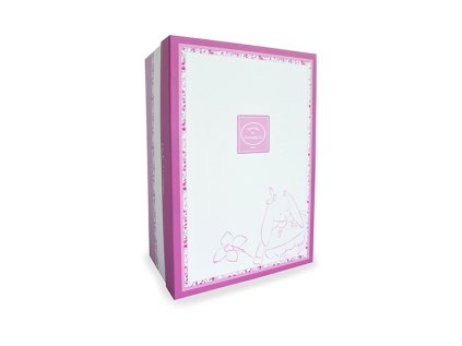 Doudou Darčeková sada - Hračka s úchytom na cumlík králiček 17 cm