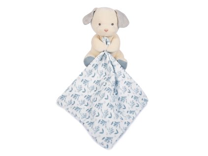 Doudou Darčeková sada - Plyšový psík s dečkou z BIO bavlny 15 cm
