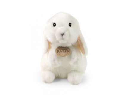 Rappa Plyšový králik biely stojaci 18 cm ECO-FRIENDLY