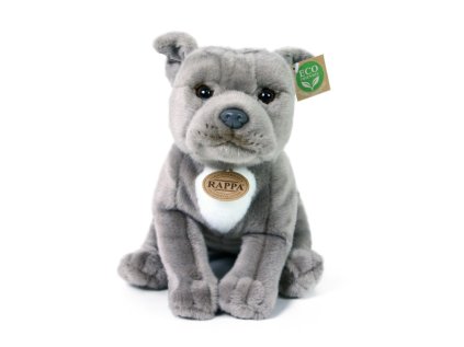 Rappa Plyšový pes stafordšírsky bulteriér 30 cm ECO-FRIENDLY