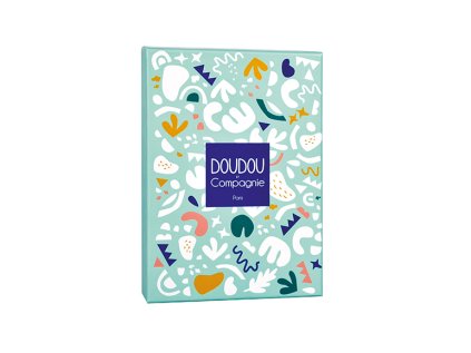 Doudou Darčeková sada - Hračka s úchytom na cumlík dinosaurus zelený 23 cm