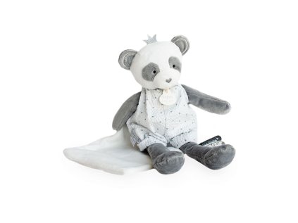 Doudou Darčeková - plyšová panda s dečkou 28 cm