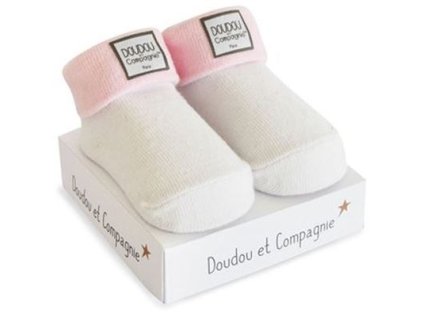 Doudou Darčeková sada - Ponožky pre dievčatko 0-6 mes. 1 pár