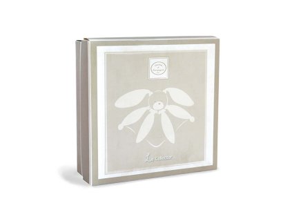 Doudou Darčeková sada - plyšový muchláčik králiček hnedý 28 cm