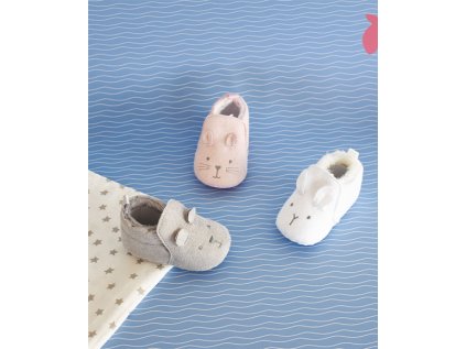 Doudou Darčeková sada - Sada prvých topánočiek 0-6 mes. ružová