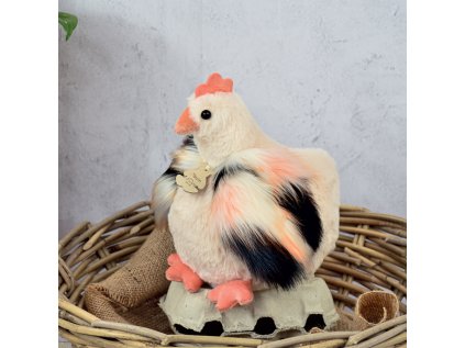 Doudou Histoire d´Ours Plyšová sliepočka béžová 20 cm