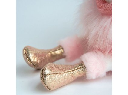 Doudou Histoire d´Ours Plyšová kľúčenka ružová labuť 12 cm