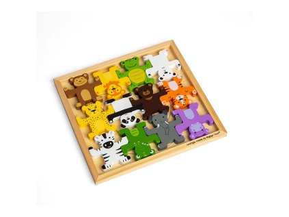 Bigjigs Toys Motorická balančná hra Divoké zvieratá