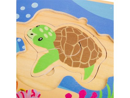 Bigjigs Toys Puzzle Životný cyklus korytnačky
