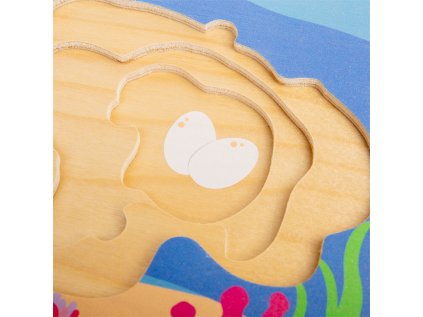 Bigjigs Toys Puzzle Životný cyklus korytnačky