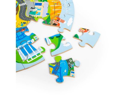Bigjigs Toys ruhové puzzle Recyklácia