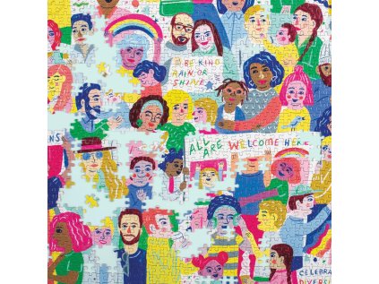 Mudpuppy Všetci ste tu vítanie! 1000 dielikov