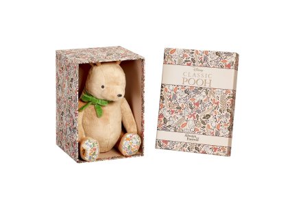 Rainbow Plyšový Medvedík Pú so zelenou mašľou 25 cm