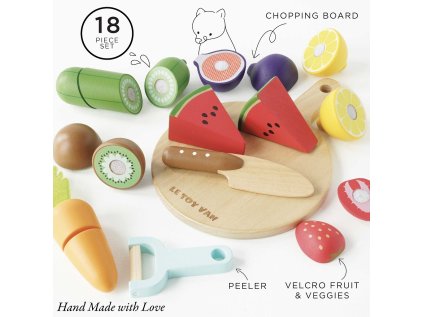 Le Toy Van Krájacie ovocie a zelenina s doskou