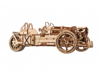 Ugears 3D drevené mechanické puzzle Trojkolesový UGR-S