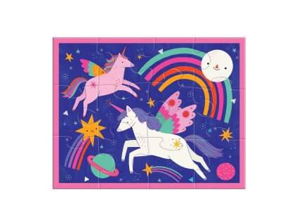 Mudpuppy Puzlle Jednorožec Magic v taštičke 12 dielikov