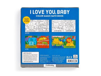 Mudpuppy Knižka na kúpanie I Love You