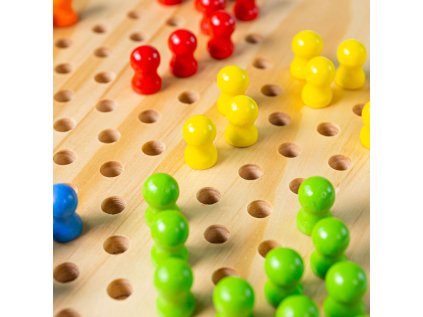 Bigjigs Toys Dřevěná halma - poškozený obal