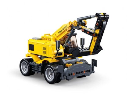 Sluban Town E7 Kolesové rýpadlo s diaľkovým ovládaním M38-B1155