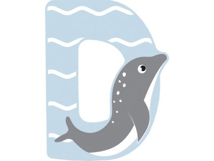 small foot Drevené písmeno D