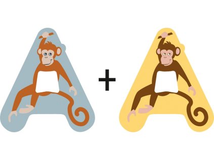 small foot Drevené písmeno A