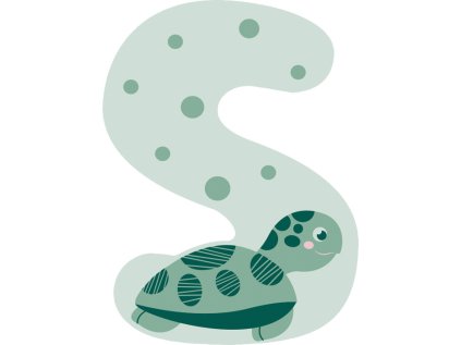 small foot Drevené písmeno S