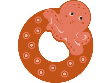 small foot Drevené písmeno O