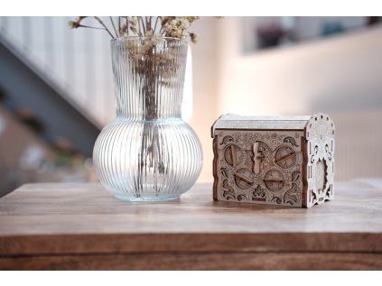 EscapeWelt 3D drevená skladačka hlavolamu Secret Treasure Box