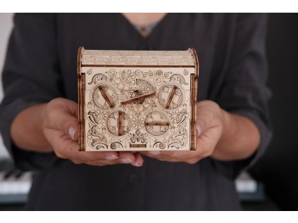 EscapeWelt 3D drevená skladačka hlavolamu Secret Treasure Box