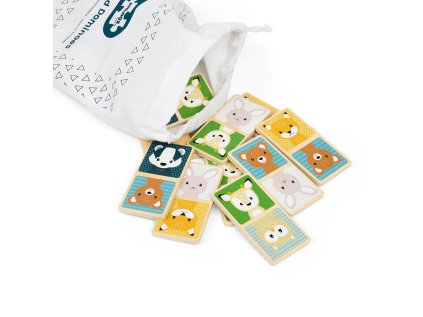 Bigjigs Toys Domino lesné zvieratká