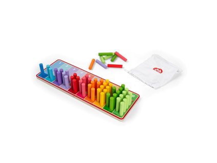 Bigjigs Toys Dúhové počítacie tyčinky