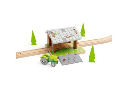 Bigjigs Rail Stodola na koľajniciach
