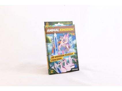 EscapeWelt 3D drevené puzzle Jednorožec