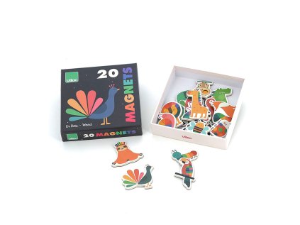 Vilac Magnetky dúhové zvieratká 20 ks