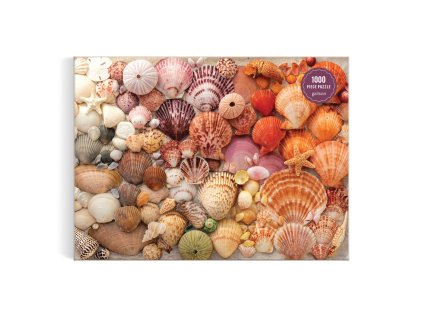 Galison Puzzle Žiarivé mušle 1000 dielikov