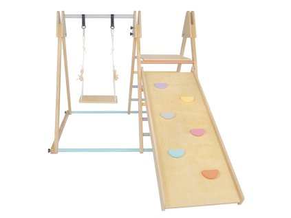 2Kids Toys Drevená hracia zostava so šmýkačkou