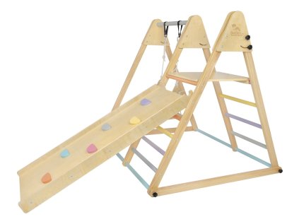 2Kids Toys Drevená hracia zostava so šmýkačkou