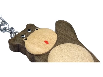 2Kids Toys Drevená kľúčenka veľká Hroch stojaci