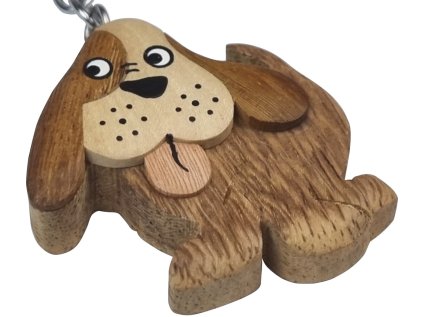 2Kids Toys Drevená kľúčenka veľká Pes