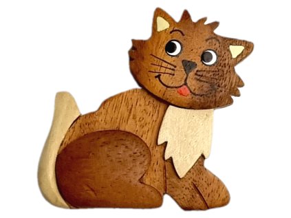 2Kids Toys Drevená magnetka veľká Mačka