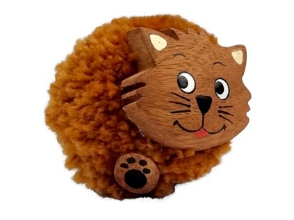 2Kids Toys Drevená magnetka veľká brmbolec Mačka