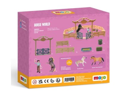 Mojo Westernový ranč Corral s koňom a kovbojom