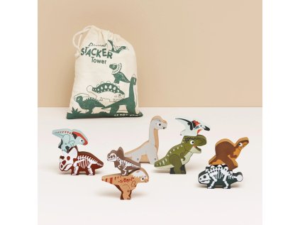 Le Toy Van Skladacia veža Dinosauri